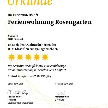 Daire 5 Sterne Rosengarten